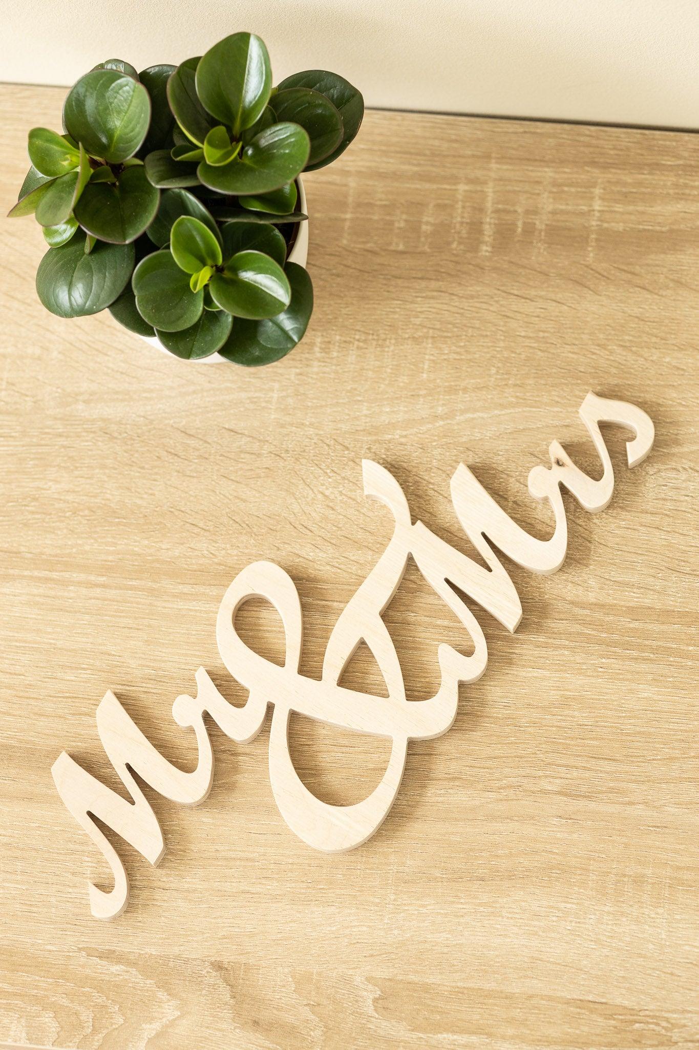 Schriftzug- Mr&Mrs/ Mrs&Mrs/ Mr&Mr - INEXTERIOR