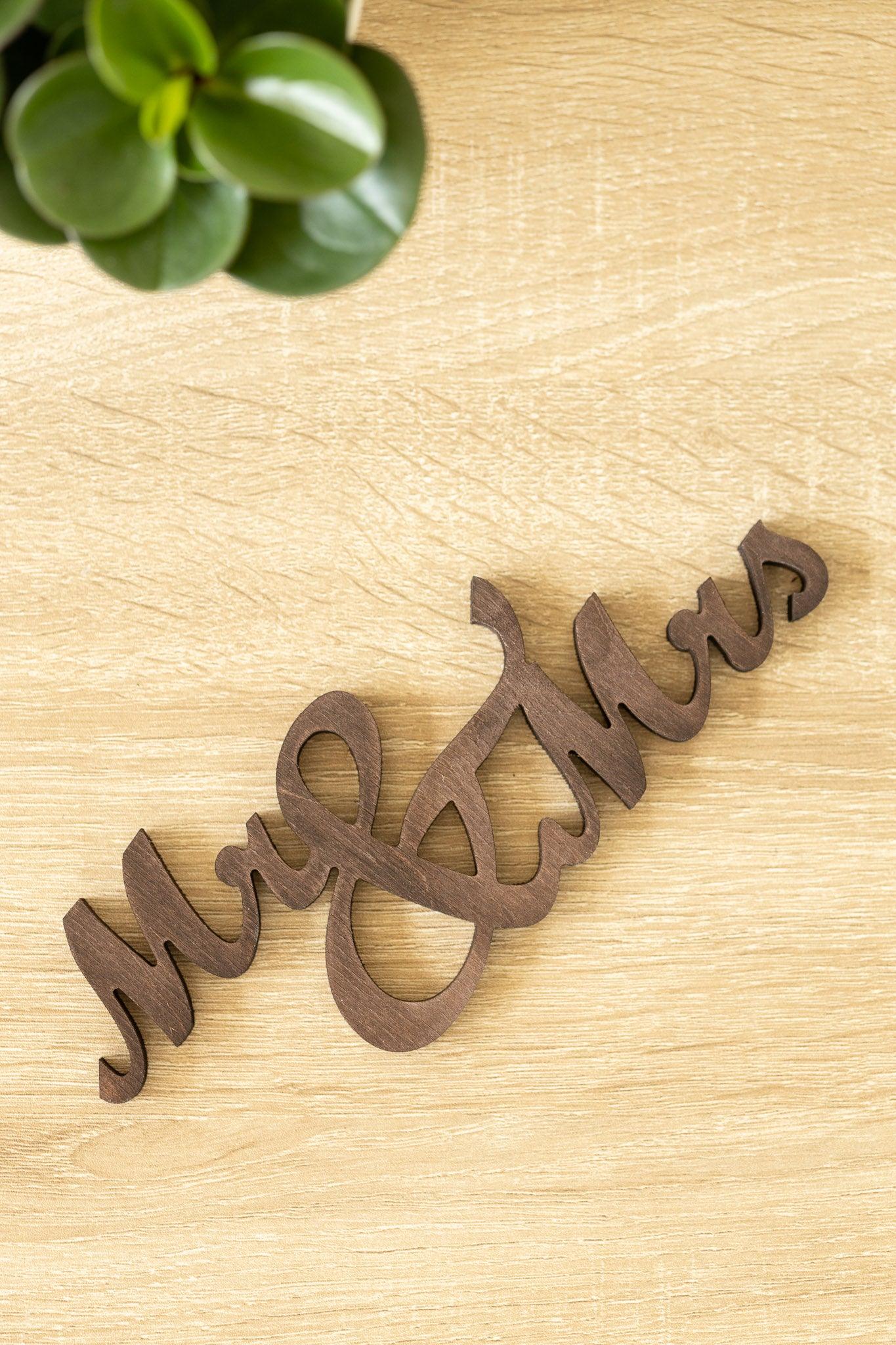 Schriftzug- Mr&Mrs/ Mrs&Mrs/ Mr&Mr - INEXTERIOR