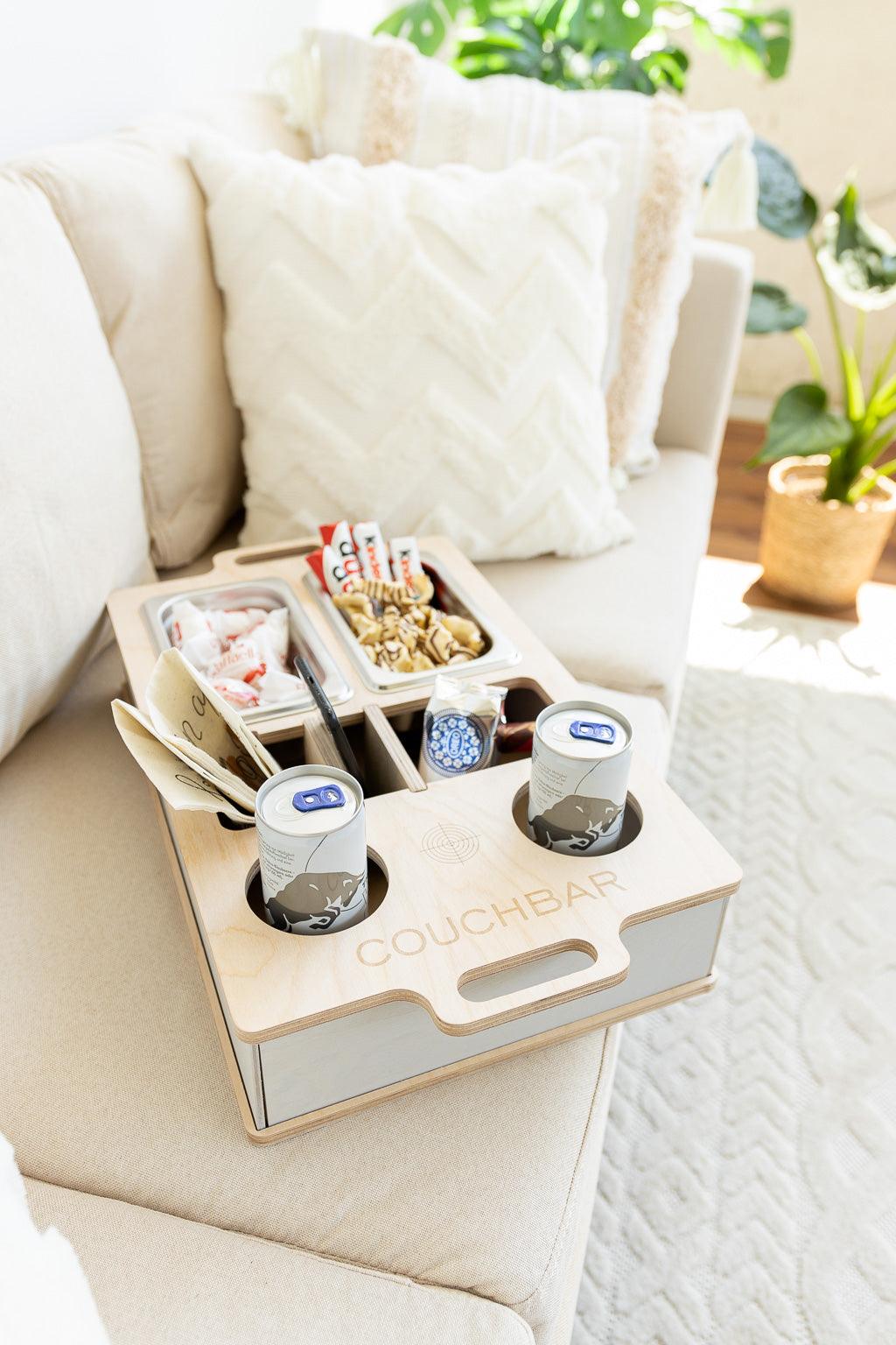 aullalah Couch Bar Abnehmbare Couchbar Snackbox - Sofa Butler