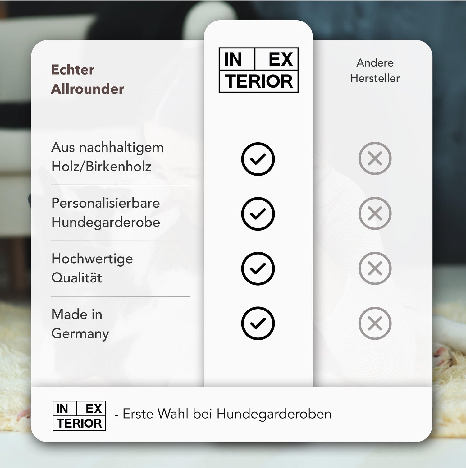 PERSONALISIERUNG: Hundegarderobe L INEXTERIOR 